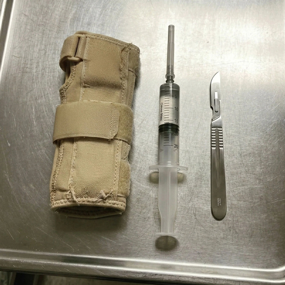 Brace, injection, and surgery side by side